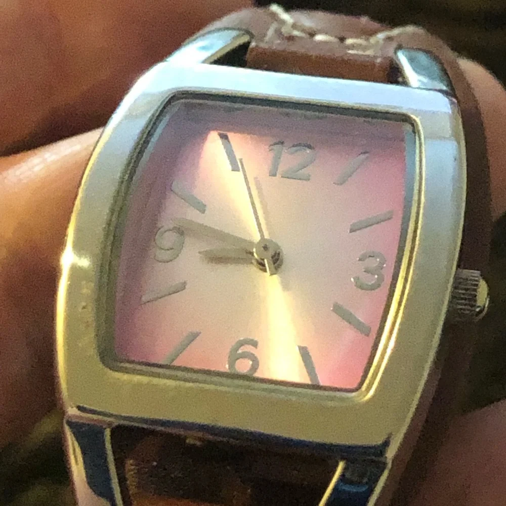 Ladies southwest style vegan leather band watch
